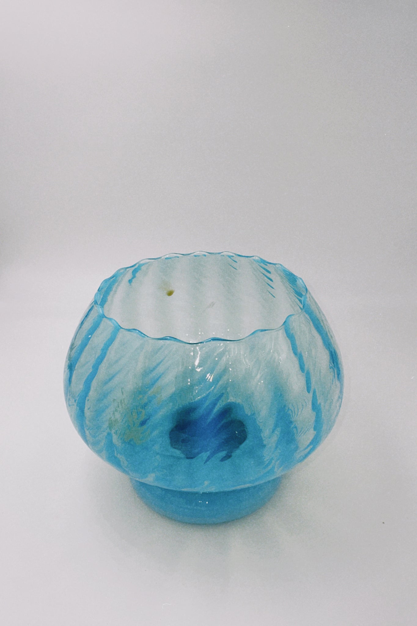 Murano Swirl Glass Candy Dish