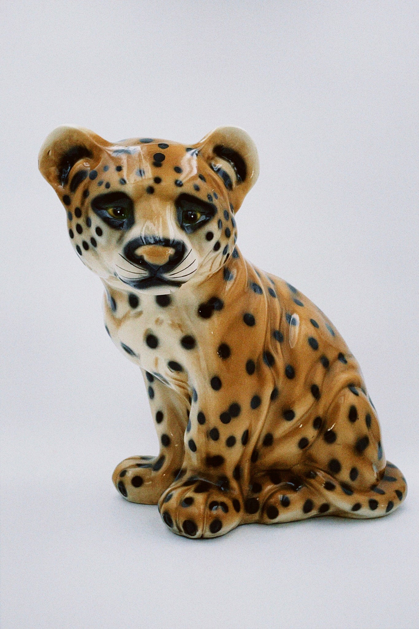 Hand Painted Ceramic Cheetah