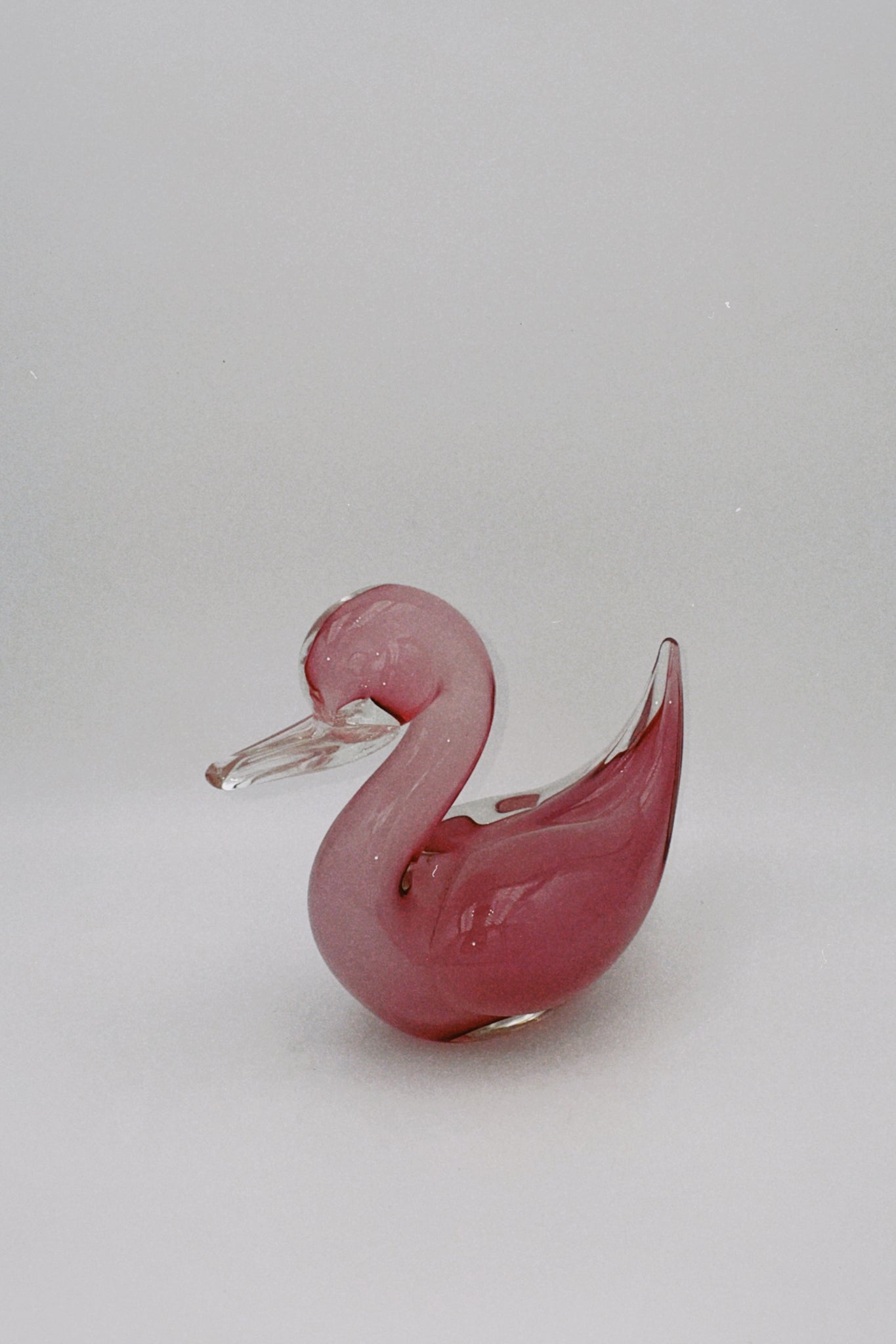 Murano Glass Pink Duck