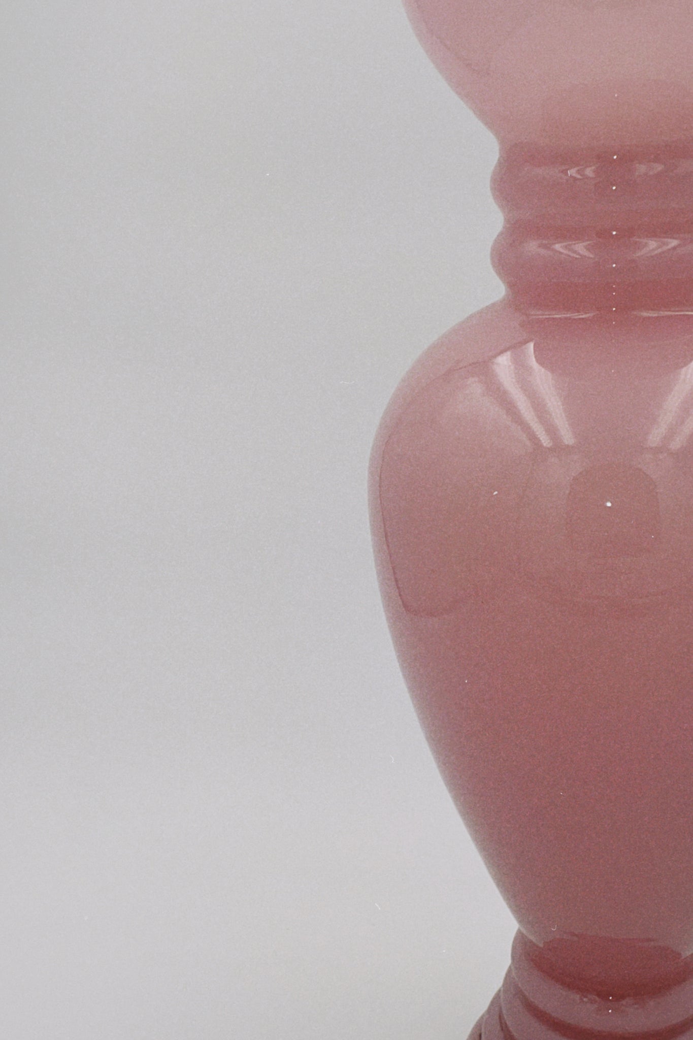 Large Opaline Pink Vase
