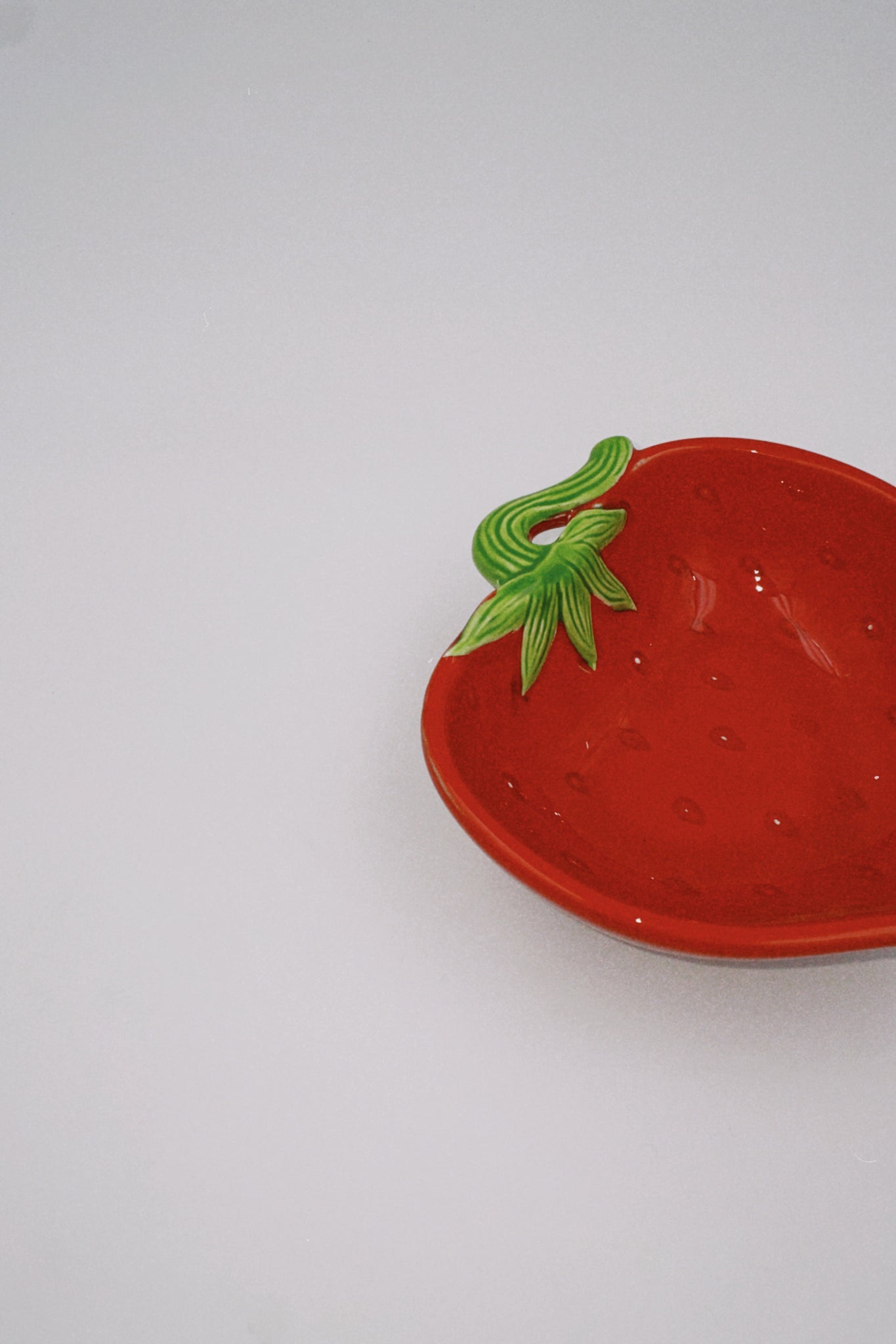 Strawberry Ceramic Plate and Bowl