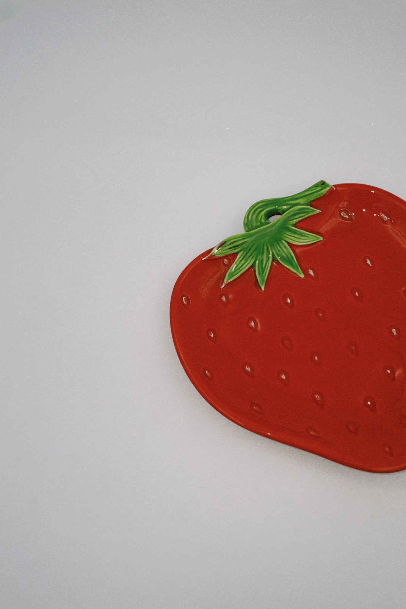Strawberry Ceramic Plate and Bowl