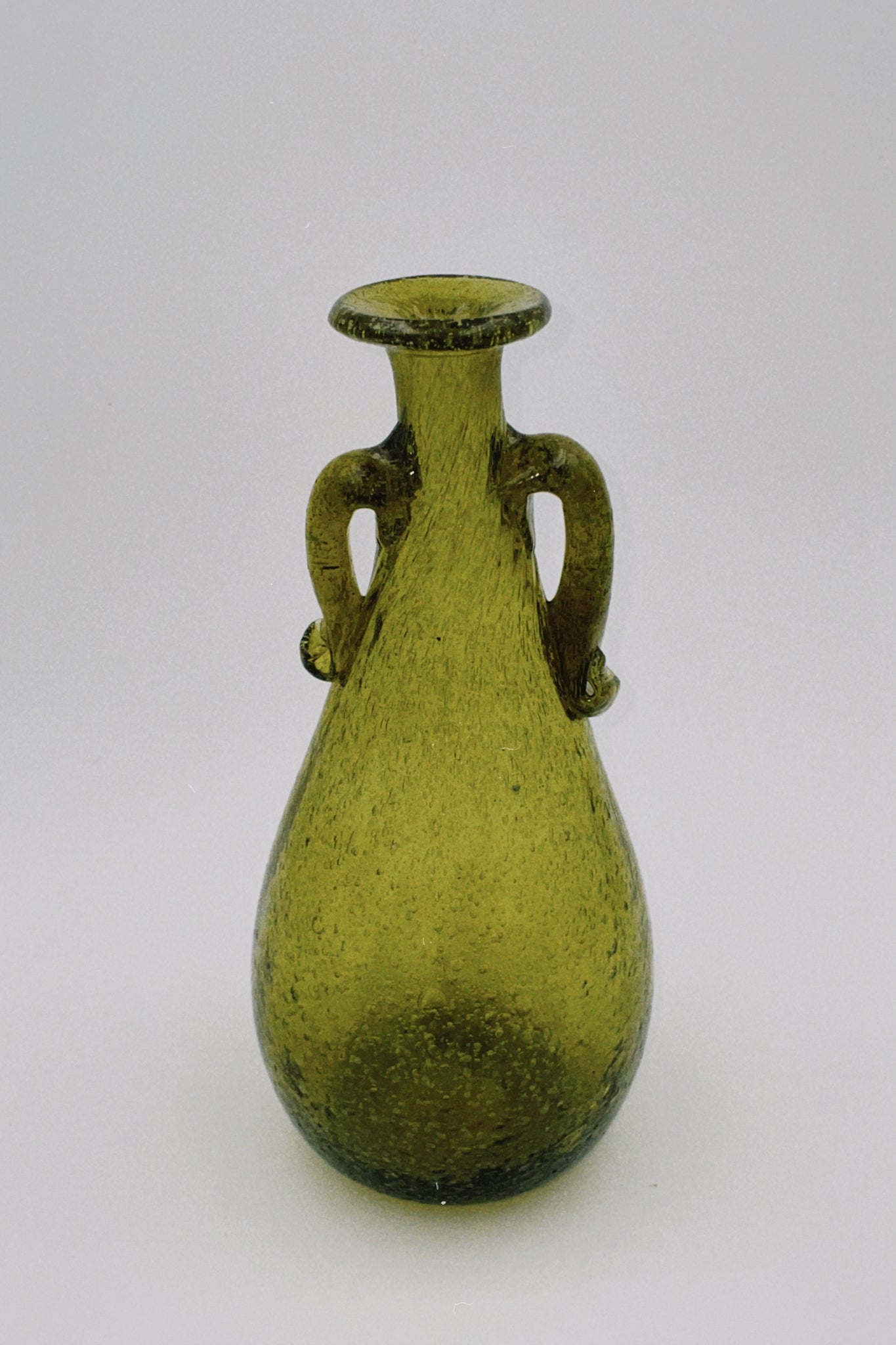 Amphora Yellow Glass Vase