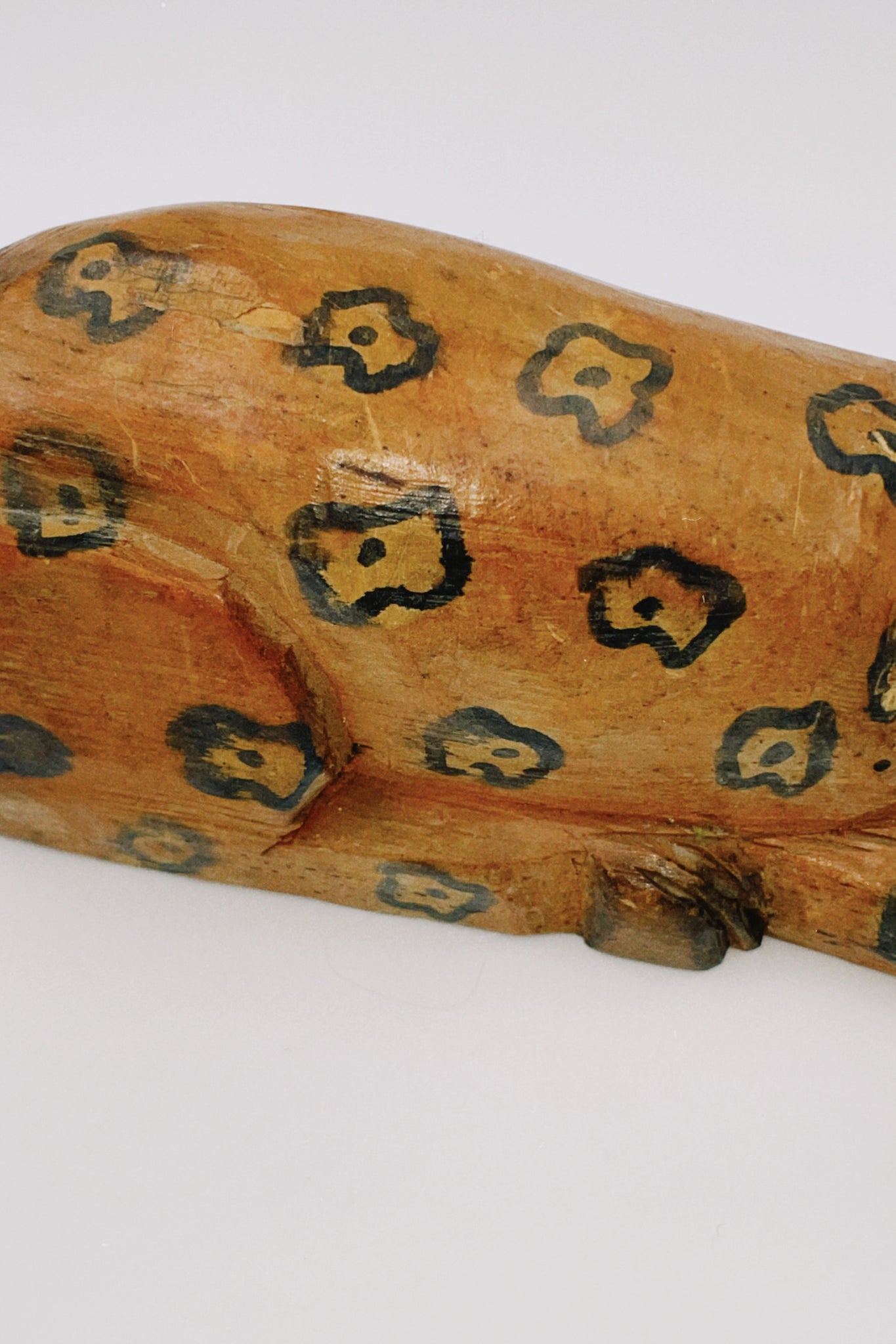 Hand Carved Wood Cheetah