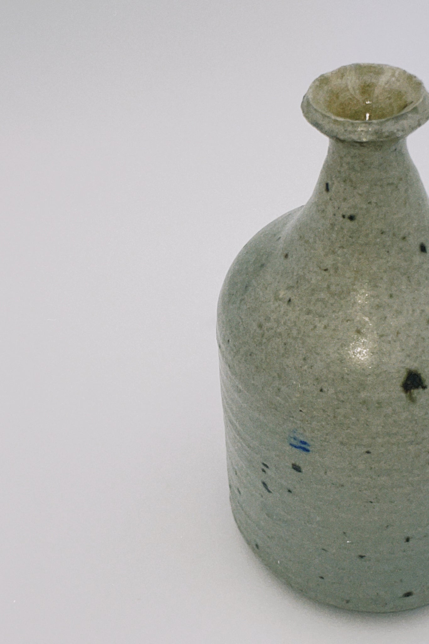 Mid Century Speckled Ceramic Soliflore