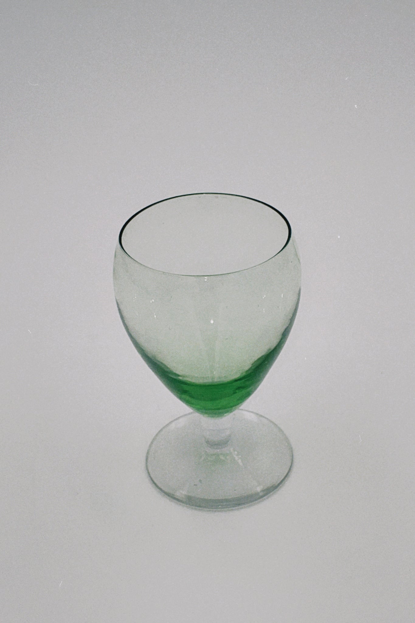 Green Wine Glasses Set of Two